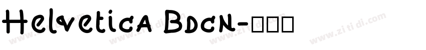 Helvetica Bdcn字体转换